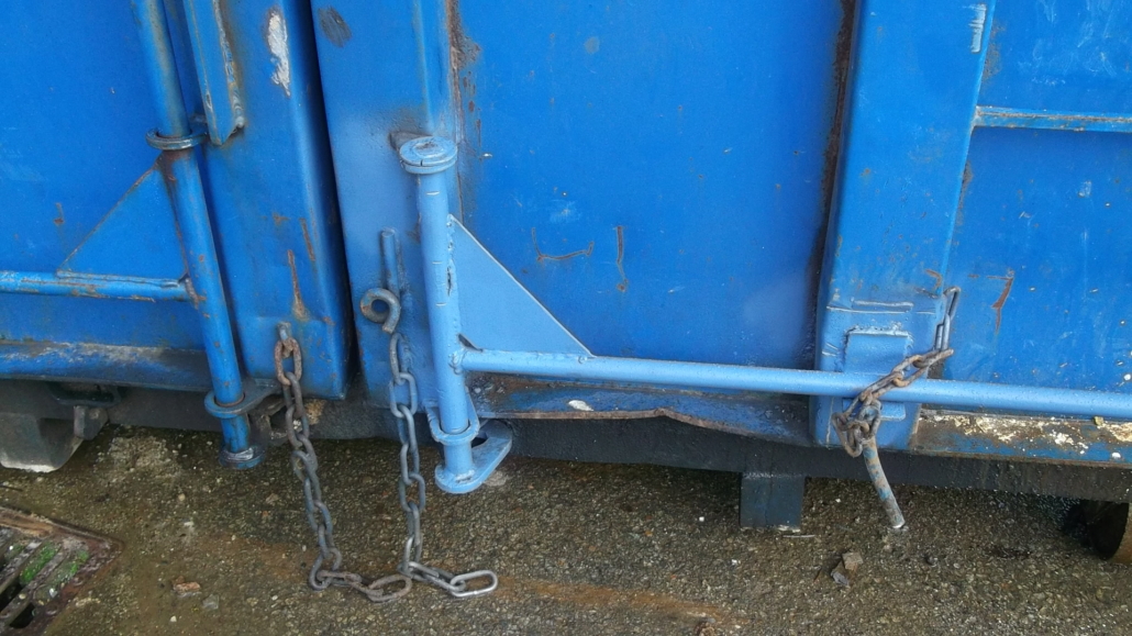 Réparation de benne de recyclage