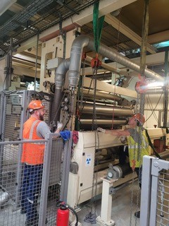 Maintenance sur site en papeterie